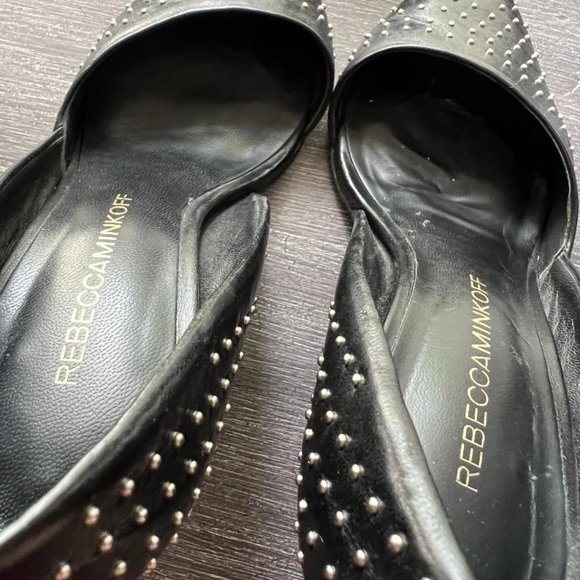 Rebecca Minkoff Black Studded Brie Heels US Size 5.5 - Picture 6 of 8